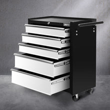 Load image into Gallery viewer, Giantz 5 Drawer Tool Box Cabinet Chest Trolley Box Garage Storage Toolbox Grey
