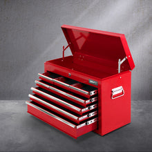 Load image into Gallery viewer, Giantz 9 Drawer Tool Box Cabinet Chest Toolbox Storage Garage Organiser Red
