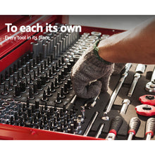 Load image into Gallery viewer, Giantz 9 Drawer Tool Box Cabinet Chest Toolbox Storage Garage Organiser Red
