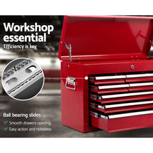 Load image into Gallery viewer, Giantz 9 Drawer Tool Box Cabinet Chest Toolbox Storage Garage Organiser Red
