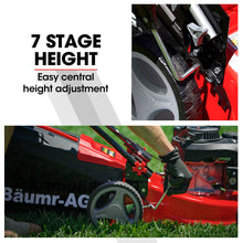 Load image into Gallery viewer, Baumr-AG Lawn Mower 139CC 17 Petrol Push Lawnmower 4-Stroke Engine Catch
