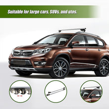 Load image into Gallery viewer, Universal Car Top Roof Rail Rack Cross Bar Aluminium Lockable 1350MM
