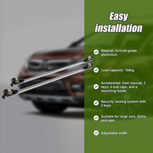 Load image into Gallery viewer, Universal Car Top Roof Rail Rack Cross Bar Aluminium Lockable 1350MM
