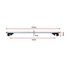 Load image into Gallery viewer, Universal Car Top Roof Rail Rack Cross Bar Aluminium Lockable 1350MM
