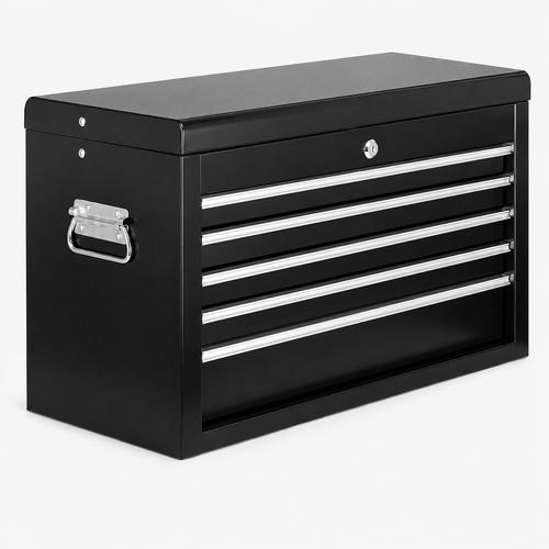 9 Drawer Tool Box Cabinet Chest Toolbox Storage Garage Organiser Black
