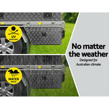 Load image into Gallery viewer, Giantz Aluminium Ute Tool Box Pair of Toolbox Tray Vehicle Storage Lock
