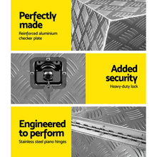 Load image into Gallery viewer, Giantz Aluminium Ute Tool Box Pair of Toolbox Tray Vehicle Storage Lock
