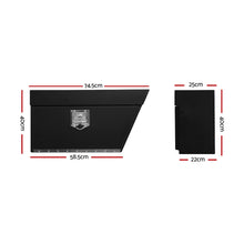Load image into Gallery viewer, Giantz Steel Ute Tool Box Right Toolbox Under Tray Vehicle Storage Lock
