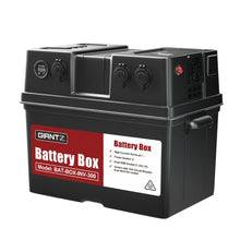 Load image into Gallery viewer, Giantz Battery Box 300W Inverter Deep Cycle Battery Portable Caravan Camping USB
