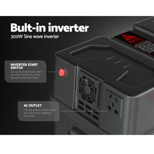 Load image into Gallery viewer, Giantz Battery Box 300W Inverter Deep Cycle Battery Portable Caravan Camping USB
