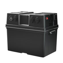 Load image into Gallery viewer, Giantz Battery Box 500W Inverter Deep Cycle Battery Portable Caravan Camping USB
