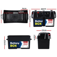 Load image into Gallery viewer, Giantz AGM Battery Box 12v Large Deep Cycle Box Portable Solar Caravan Camping
