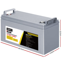 Load image into Gallery viewer, Giantz 150Ah Deep Cycle Battery 12V AGM Marine Sealed Power Portable Box Solar Caravan Camping
