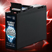 Load image into Gallery viewer, Giantz AGM Deep Cycle Battery 12V 135Ah Slim Box Portable Solar Caravan Camping
