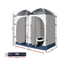 Load image into Gallery viewer, Weisshorn 20L Outdoor Portable Toilet Camping Shower Tent Ensuite Change Room
