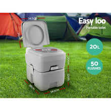 Load image into Gallery viewer, Weisshorn 20L Outdoor Portable Toilet Camping Shower Tent Ensuite Change Room
