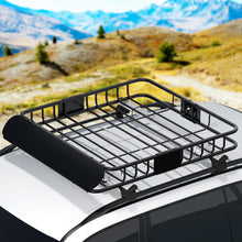 Load image into Gallery viewer, Giantz Universal Car Roof Rack Basket Luggage Vehicle Cargo Carrier 111cm Black
