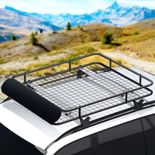 Load image into Gallery viewer, Giantz Universal Car Roof Rack Basket Luggage Vehicle Cargo Carrier 123cm Black
