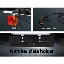 Load image into Gallery viewer, Giantz 4 Bicycle Bike Carrier Rack Car Towbar Hitch Ball Mount Tail light Silver
