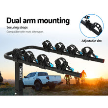 Load image into Gallery viewer, Giantz 4 Bicycle Carrier Bike Rack Car Rear Hitch Mount 2&quot; Towbar Foldable,Giantz 4 Bicycle Carrier Bike Rack Car Rear Hitch Mount 2&quot; Towbar Foldable
