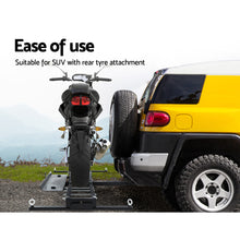 Load image into Gallery viewer, Giantz Motorcycle Motorbike Carrier Rack Arm Dirt Bike Ramp 2&quot;Towbar Steel Black,Giantz Motorcycle Motorbike Carrier Rack Arm Dirt Bike Ramp 2&quot;Towbar Steel Black
