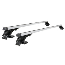 Load image into Gallery viewer, Universal Car Roof Racks Pod Aluminium Cross Bars Brackets 145cm Silver
