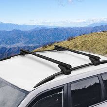 Load image into Gallery viewer, Universal Car Roof Racks Pod Aluminium Cross Bars Adjustable 108cm Black
