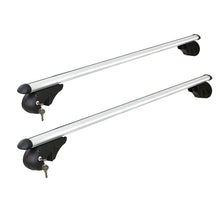 Load image into Gallery viewer, Universal Car Roof Racks Pod Aluminium Cross Bars Adjustable 108cm Silver
