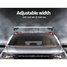 Load image into Gallery viewer, Universal Car Roof Racks Pod Aluminium Cross Bars Adjustable 108cm Silver
