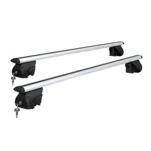 Load image into Gallery viewer, Universal Car Roof Racks Pod Aluminium Cross Bars Upgraded Holder 111cm Silver
