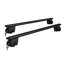 Load image into Gallery viewer, Universal Car Roof Racks Pod Aluminium Cross Bars Upgraded Holder 126cm Black
