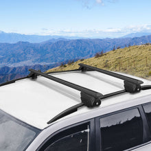 Load image into Gallery viewer, Universal Car Roof Racks Pod Aluminium Cross Bars Upgraded Holder 126cm Black
