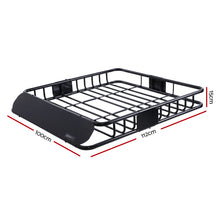 Load image into Gallery viewer, Giantz Universal Roof Rack Basket Car Luggage Carrier Steel Vehicle Cargo 112cm
