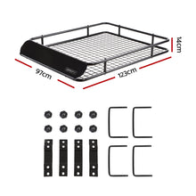 Load image into Gallery viewer, Giantz Universal Roof Rack Basket Car Carrier Steel 123cm
