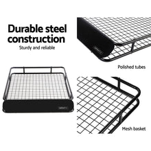 Load image into Gallery viewer, Giantz Universal Roof Rack Basket Car Carrier Steel 123cm
