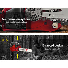 Load image into Gallery viewer, Giantz 25CC Commercial Petrol Chainsaw - Red &amp; Black
