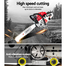Load image into Gallery viewer, Giantz 62CC Commercial Petrol Chainsaw - Red &amp; White
