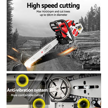 Load image into Gallery viewer, Giantz 88CC Commercial Petrol Chainsaw - Red &amp; White
