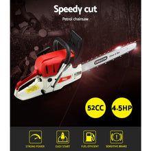 Load image into Gallery viewer, Giantz Chainsaw Petrol 52CC 20&quot; Oregon Bar Commercial E-Start Pruning Chain Saw,Giantz Chainsaw Petrol 88CC 24&quot; Oregon Bar Commercial E-Start Pruning Chain Saw
