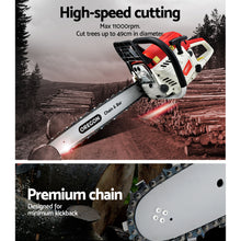Load image into Gallery viewer, Giantz Chainsaw Petrol 52CC 20&quot; Oregon Bar Commercial E-Start Pruning Chain Saw,Giantz Chainsaw Petrol 88CC 24&quot; Oregon Bar Commercial E-Start Pruning Chain Saw
