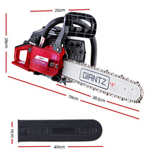 Load image into Gallery viewer, GIANTZ 45CC Petrol Commercial Chainsaw Chain Saw Bar E-Start Black

