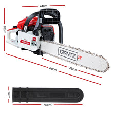 Load image into Gallery viewer, Giantz Chainsaw Petrol 52CC 20&quot; Bar Commercial E-Start Pruning Chain Saw White,Giantz Chainsaw Petrol 52CC 20&quot; Bar Commercial E-Start Pruning Chain Saw White
