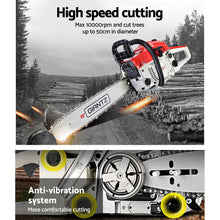 Load image into Gallery viewer, Giantz Chainsaw Petrol 52CC 20&quot; Bar Commercial E-Start Pruning Chain Saw White,Giantz Chainsaw Petrol 52CC 20&quot; Bar Commercial E-Start Pruning Chain Saw White

