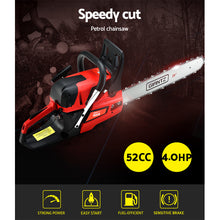 Load image into Gallery viewer, Giantz Chainsaw Petrol 52CC 20&quot; Bar Commercial E-Start Pruning Chain Saw,Giantz Chainsaw Petrol 52CC 20&quot; Bar Commercial E-Start Pruning Chain Saw 4.0HP
