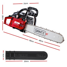 Load image into Gallery viewer, Giantz 52cc Petrol Commercial Chainsaw 20 Bar E-Start Tree Pruning Chain Saw
