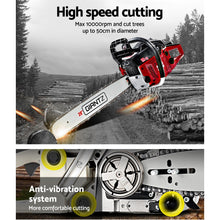 Load image into Gallery viewer, Giantz 52cc Petrol Commercial Chainsaw 20 Bar E-Start Tree Pruning Chain Saw
