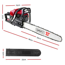 Load image into Gallery viewer, GIANTZ Latest 62cc Petrol Commercial Chainsaw 22 Bar E-Start Chain Saw Pruning
