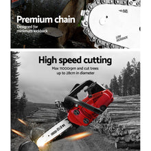 Load image into Gallery viewer, Giantz Chainsaw Chainsaws 10” Oregon Petrol Cordless 25cc Top Handle Chains Saw
