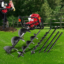 Load image into Gallery viewer, Giantz Post Hole Diggers 92CC Petrol Digger Extension Auger Bits
