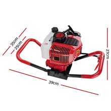 Load image into Gallery viewer, Giantz 80CC Post Hole Digger Motor Only Petrol Engine Red
